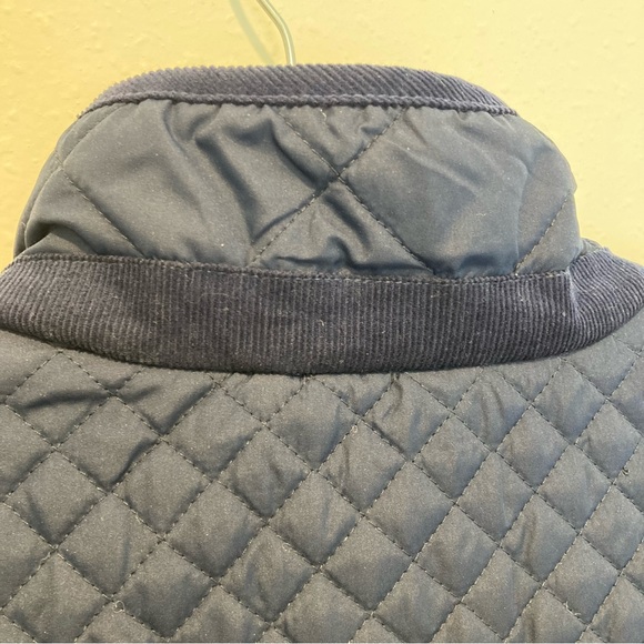 Appleseed Longline Quilted Equestrian Jacket Navy - Picture 4 of 4